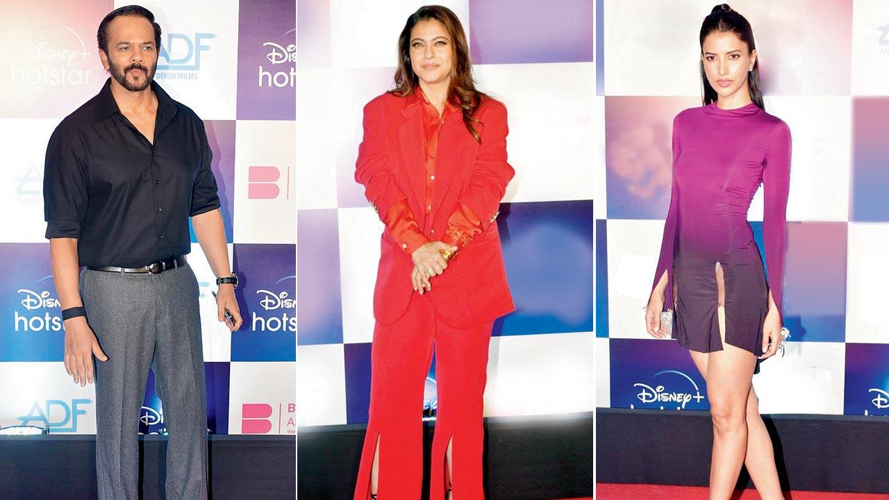 Rohit Shetty, Kajol and Manasvi Mamgai