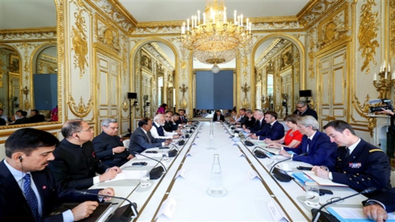 Prime Minister Modi further said that India and France are working together not just to strengthen India's defence industrial base and joint operational capabilities, but also to collaborate on supporting the security needs of other countries.
