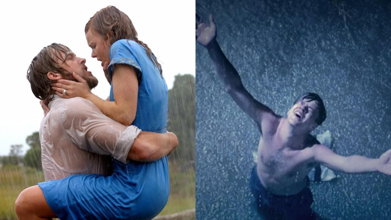 Stills from The Notebook (L) and The Shawshank Redemption (R)