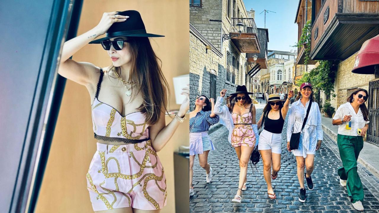 Malaika Arora with her friends in Azerbaijan, Pics/Instagram