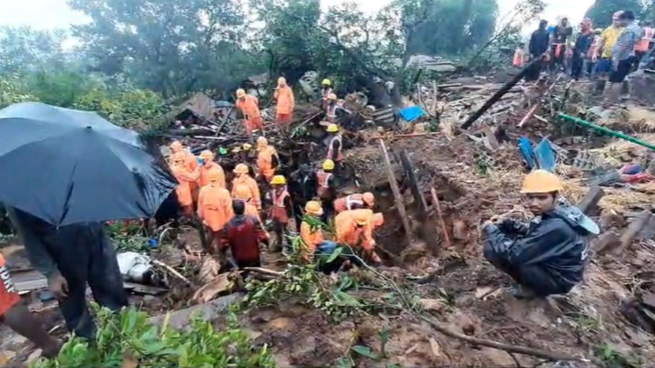 Maharashtra landslide: NDRF calls off operations in Raigad for the day; says 16 dead, 21 rescued so far