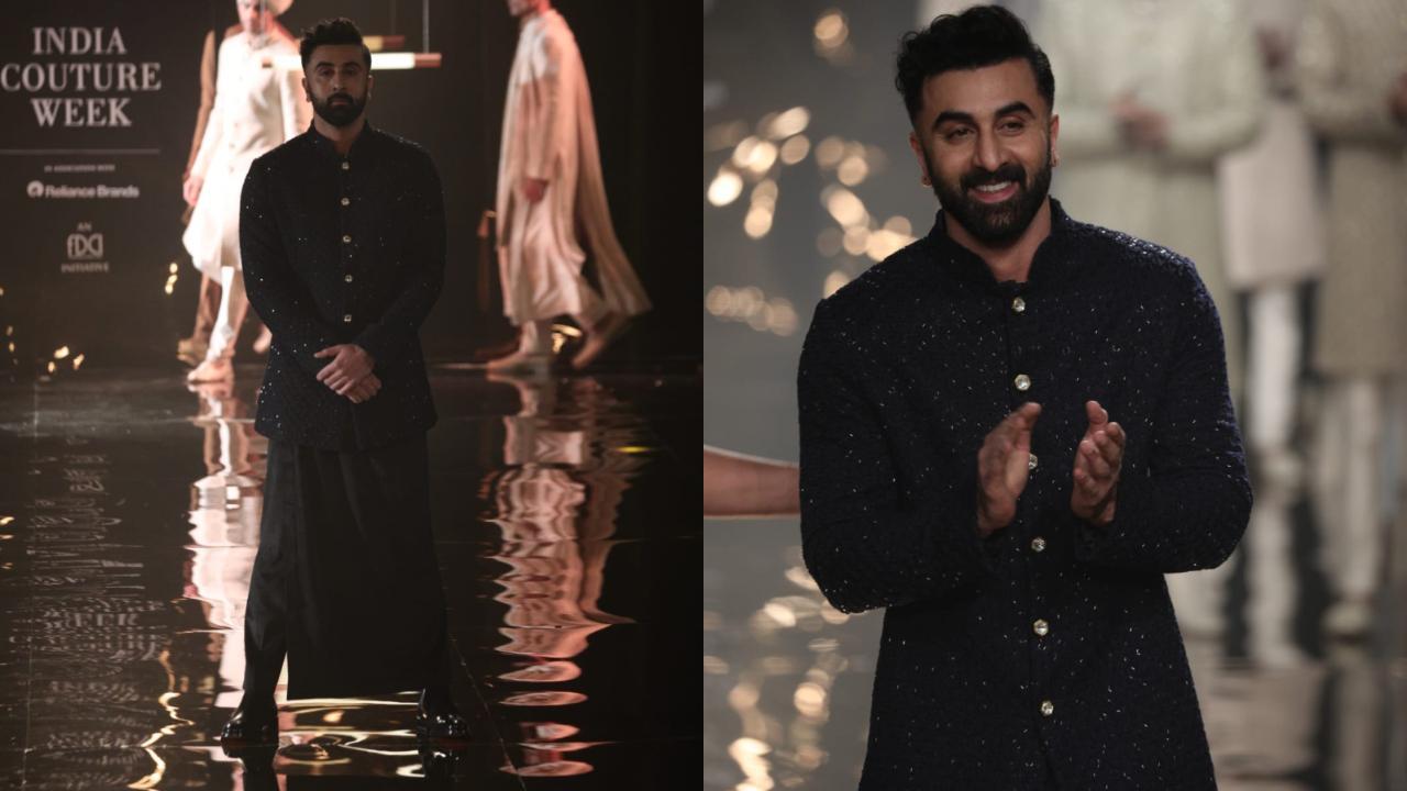 Ranbir Kapoor rocks the ramp in Kunal Rawal’s ‘Dhup Chao’ collection!