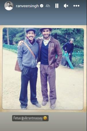 Ranveer Singh with his Lootera co-star Vikrant Massey, who played his partner-in-crime in the period movie