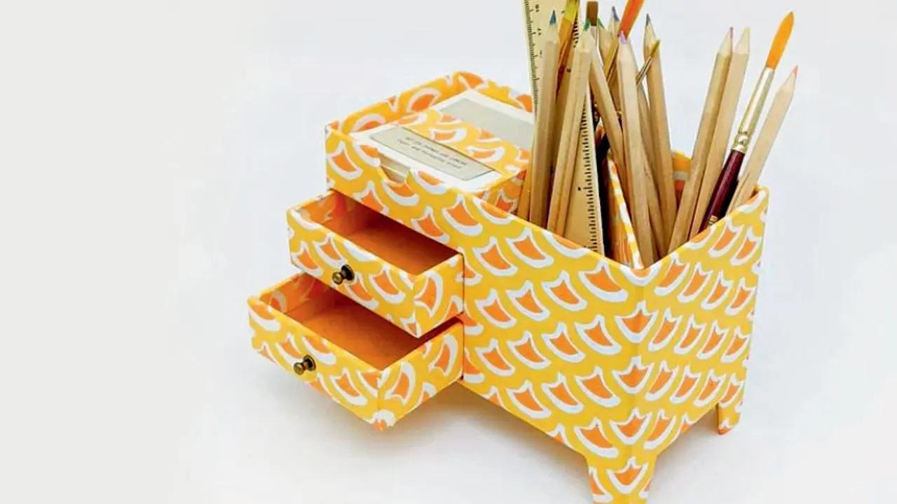 For the quirkyIf maximalism is your style, get a desk for your desk with this multi-tool pen stand crafted from handmade paper.Log on to zwende.comCost Rs 1,075
