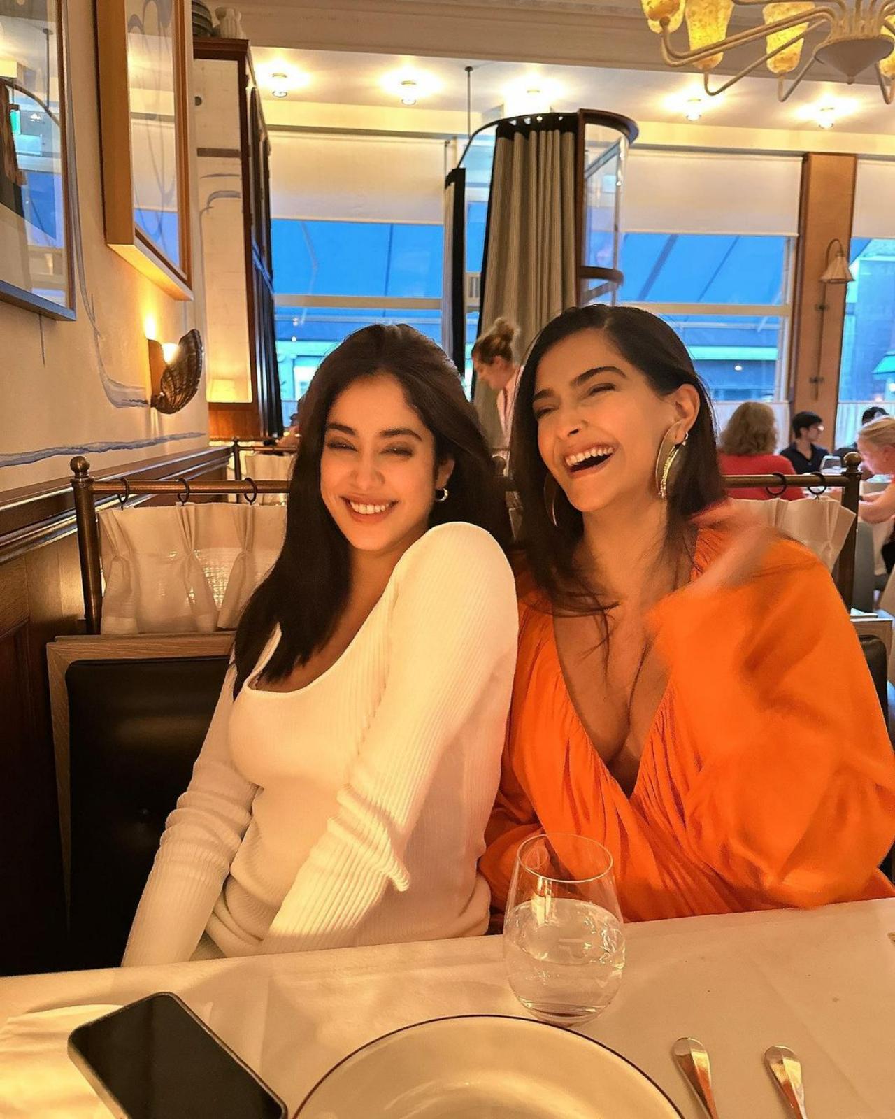 Cousin Janhvi Kapoor also joined the family for a perfect evening dinner