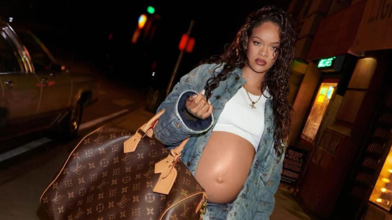 Rihanna flaunts baby-bump on a day out with her son RZA