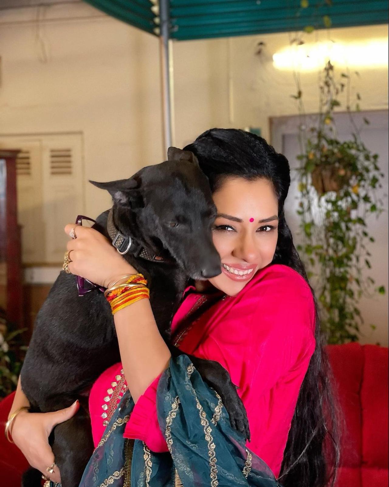 Rupali Ganguly
Rupali shares her life with a beloved pet—an adorable black dog named Kishmish. This furry companion adds immense joy and warmth to her life