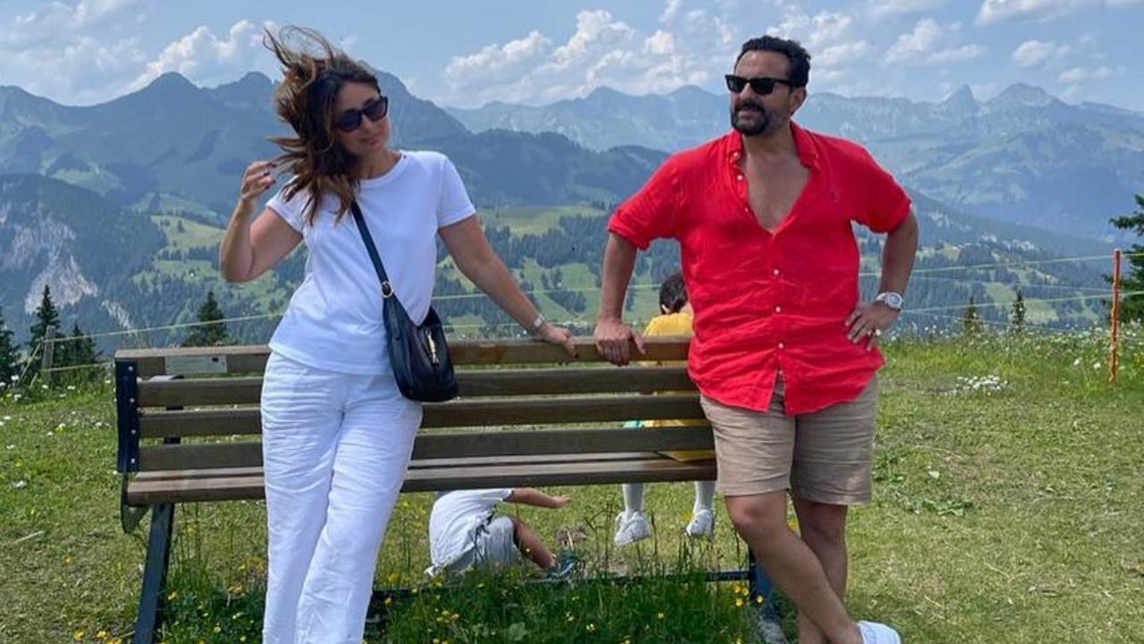 Kareena Kapoor posts family picture against the Alps