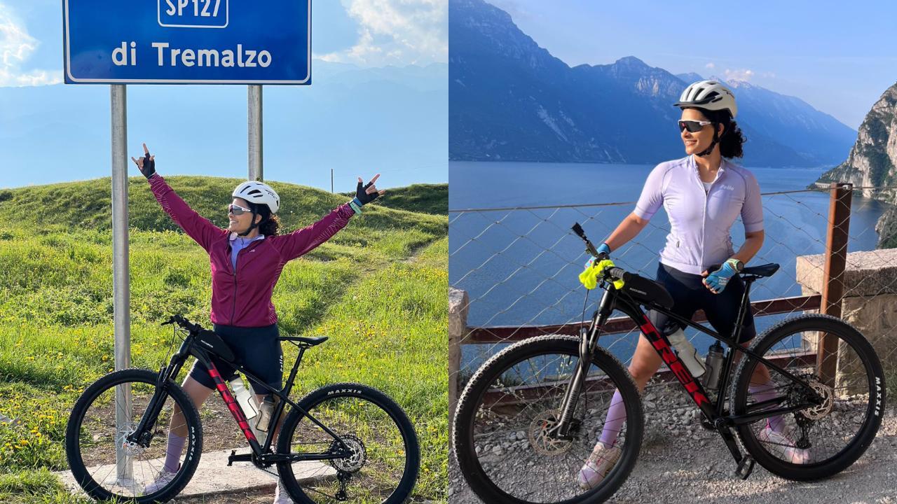 Saiyami Kher shoots first-of-its-kind travel documentary on bikepacking in Italy