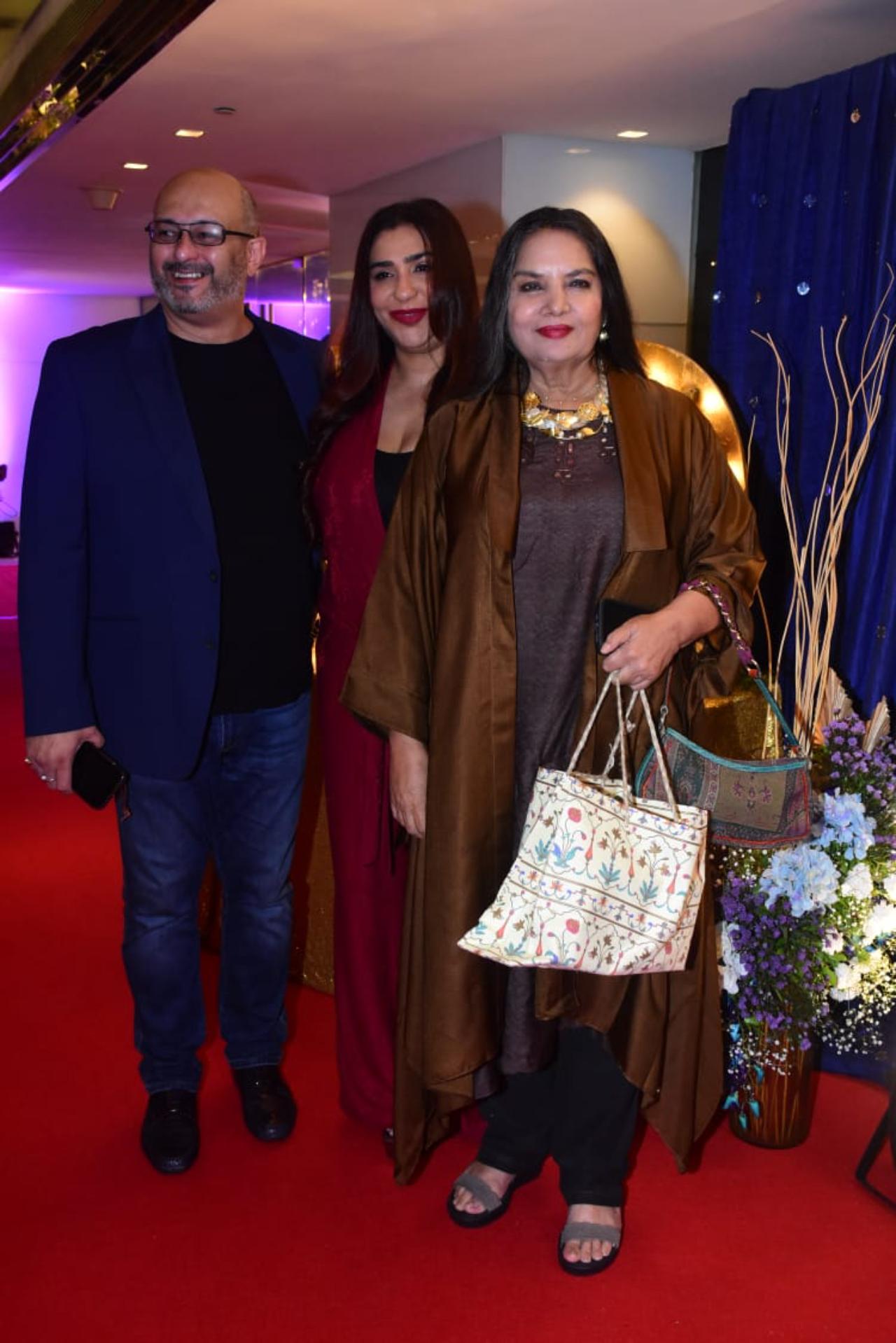Riding high on the success of her recent film Rocky Aur Rani Kii Prem Kahani, Shabana Azmi dazzled in her ethnic and modern fusion-style outfit