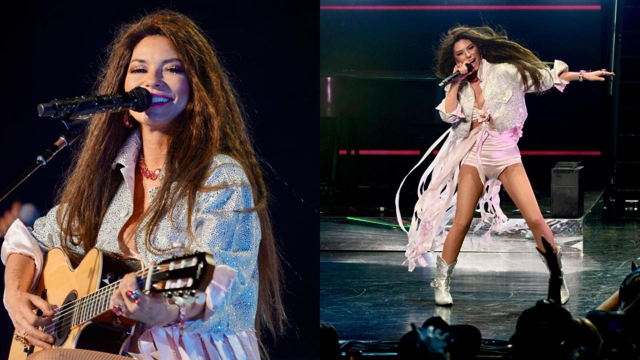 'Queen of Country-pop' Shania Twain falls off stage during Chicago concert, makes quick recovery