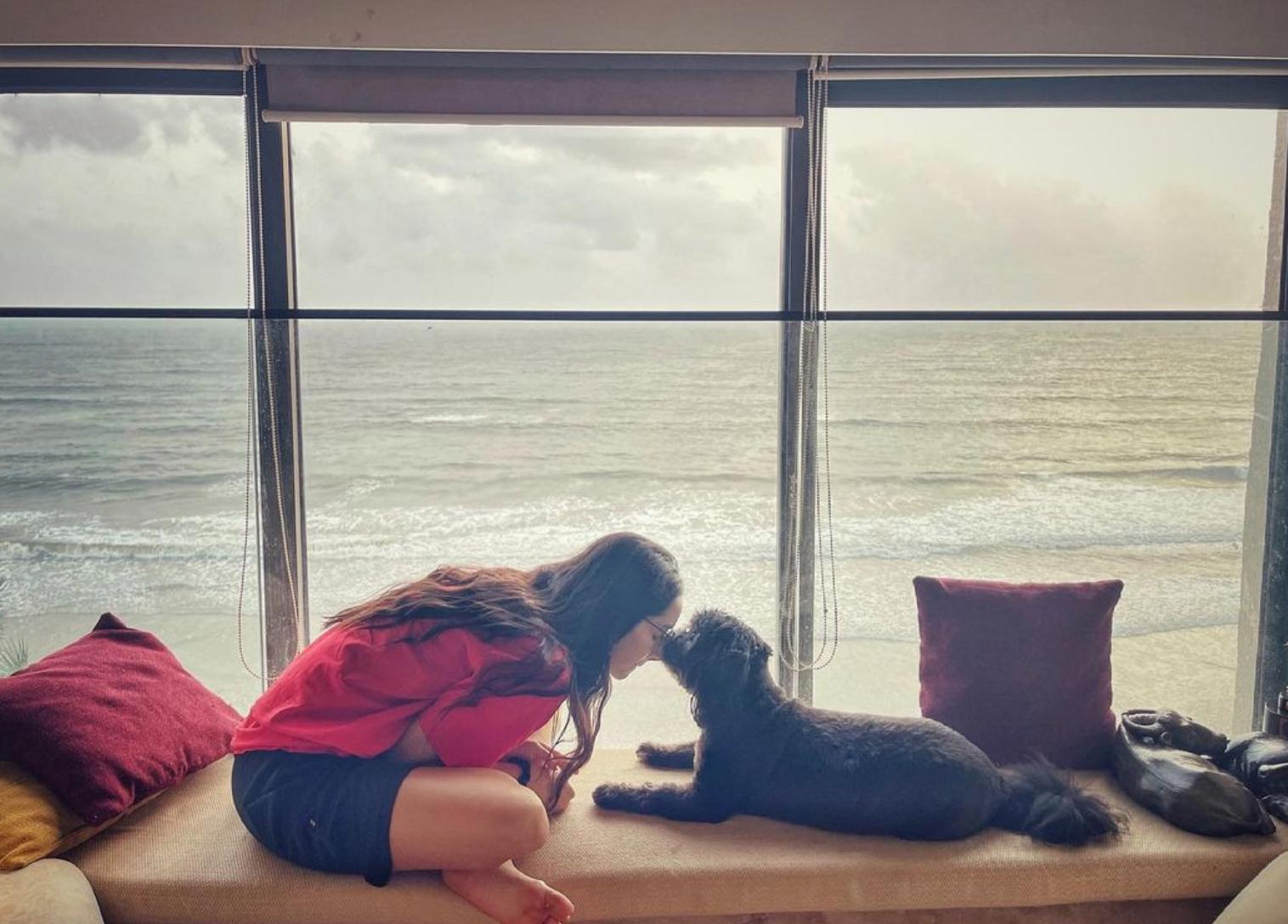 Besides sharing stunning portraits and candid snapshots of herself, Shraddha Kapoor's Instagram feed is brimming with charming images and videos featuring her beloved companion, Shyloh. Their bond is the epitome of true best friend goals. Whenever she's not occupied with work or filming, the actress frequently treats her followers to delightful pictures with her furry companion.