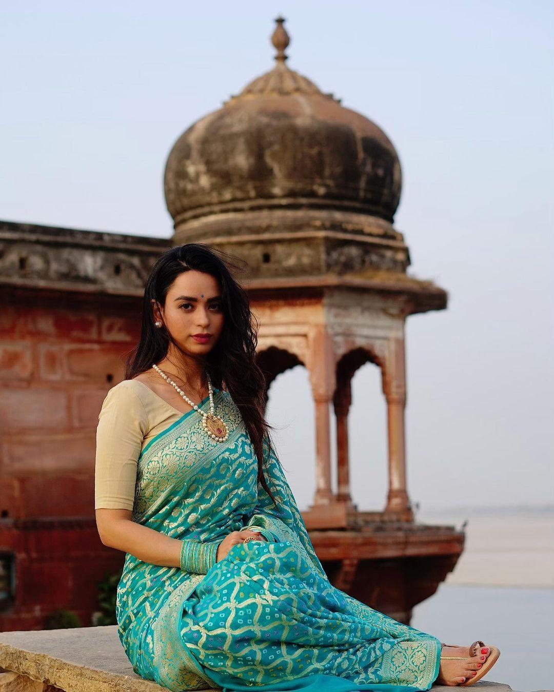My favourite Indian outfit
It has to be the sari that I recently wore when I got felicitated by the governor of Maharashtra, along with the one I wore for the Bigg Boss finale and a Holi shoot in Benaras.