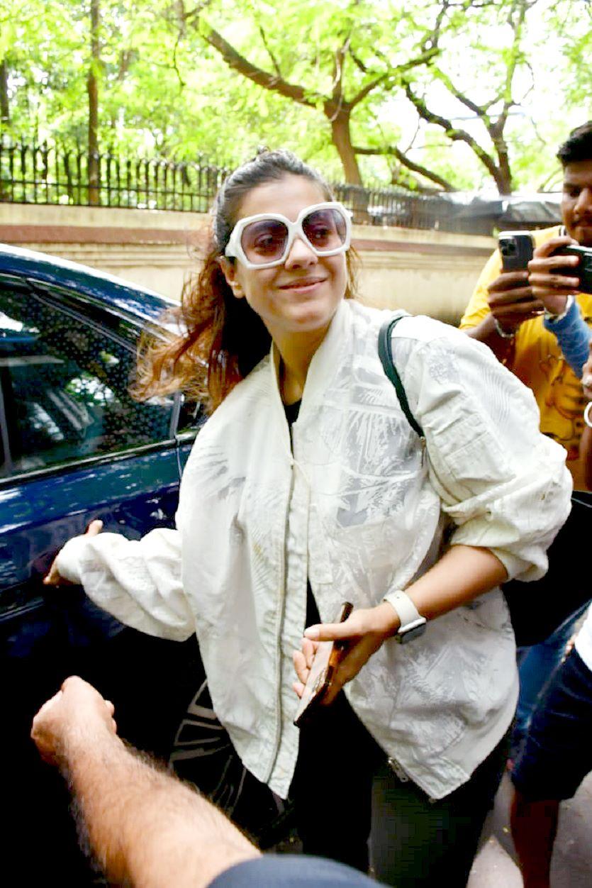 The 'Salaam Venky' star Kajol Devgn was snapped in the city today