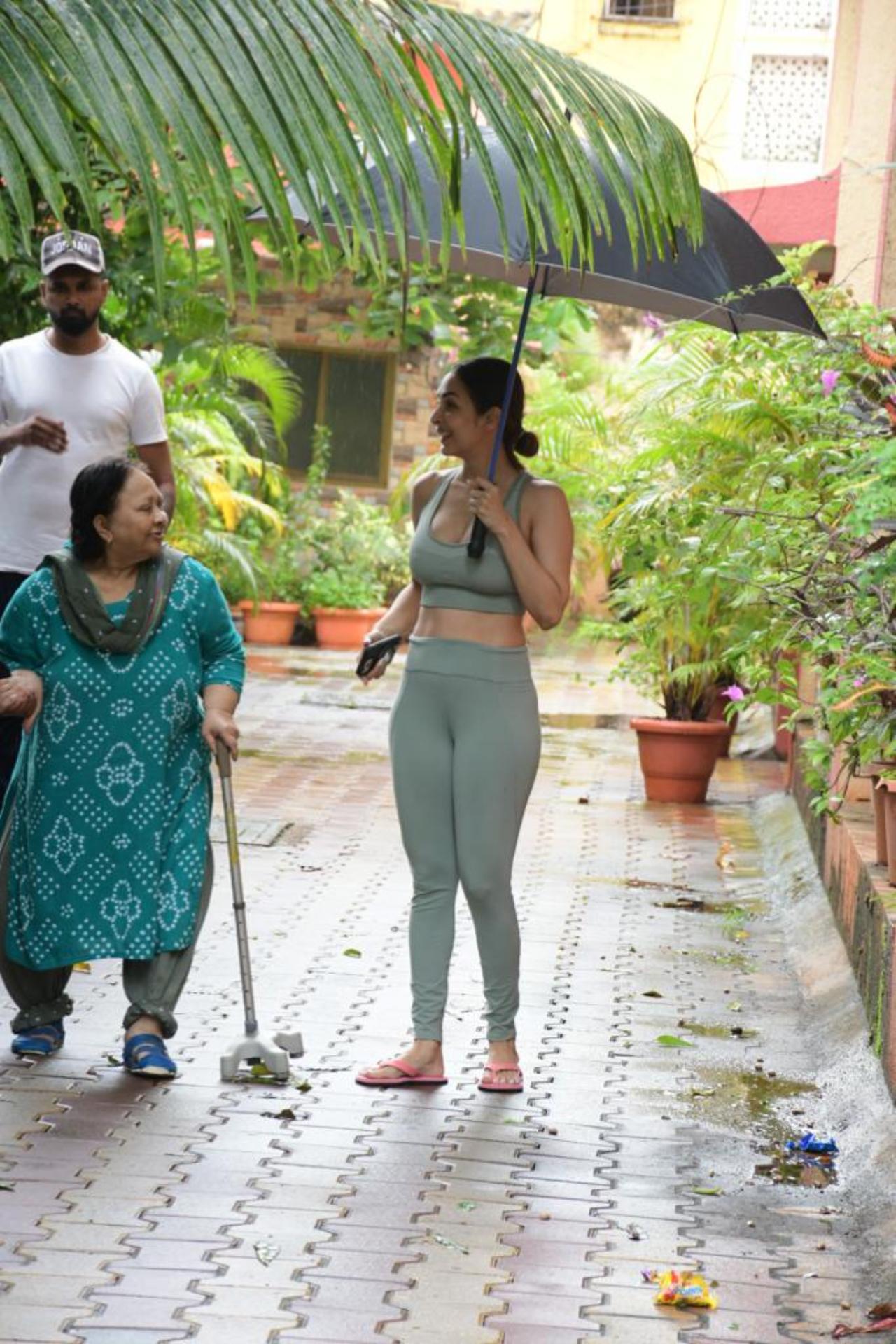 Malaika Arora was clicked as she left her yoga classes