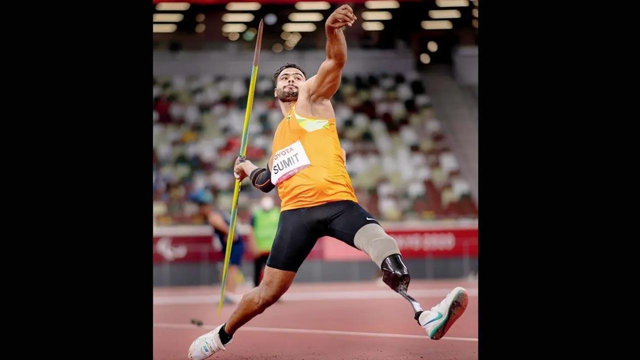 Para javelin thrower Sumit Antil breaks own world record en route to gold at World C’ships