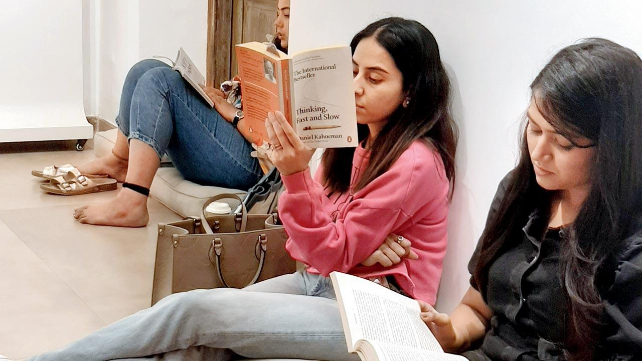 Participants enjoy a quiet reading session at a previous edition