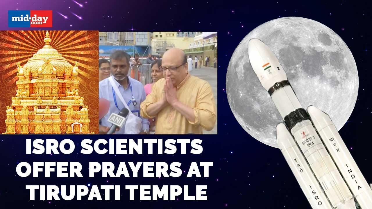 Chandrayaan-3: ISRO scientists offer prayers at Tirupati Temple