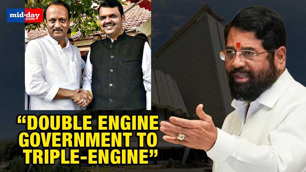 Maharashtra Political Crisis: Maharashtra CM Eknath Shinde welcomes Ajit Pawar