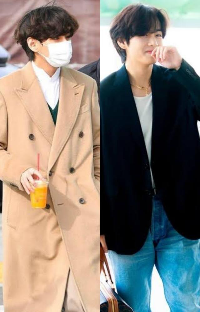 Kim Taehyung`s impeccable airport fits