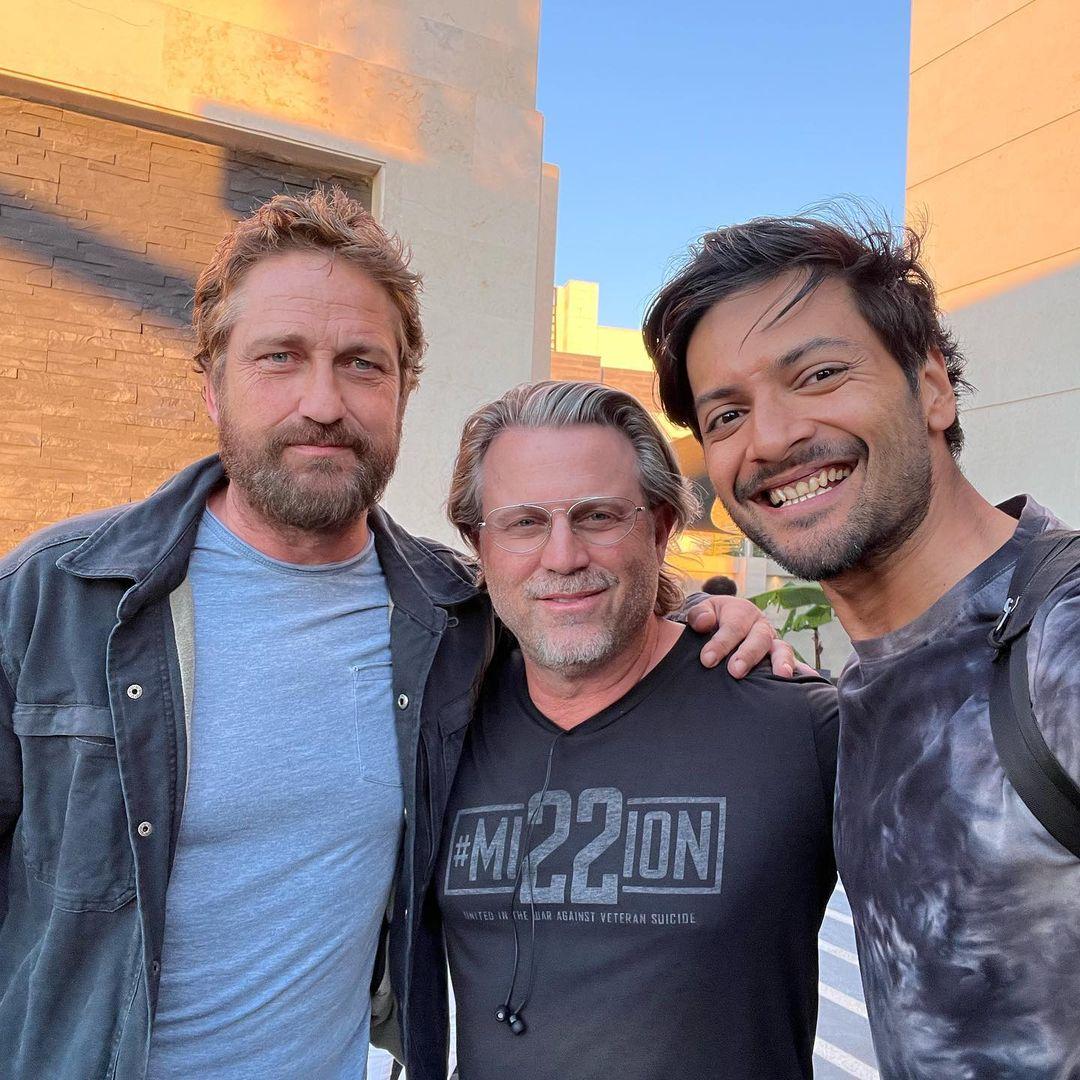 Ali shared a long caption thanking the team and was seen posing with actor Gerard Butler and director Ric Roman Waug 