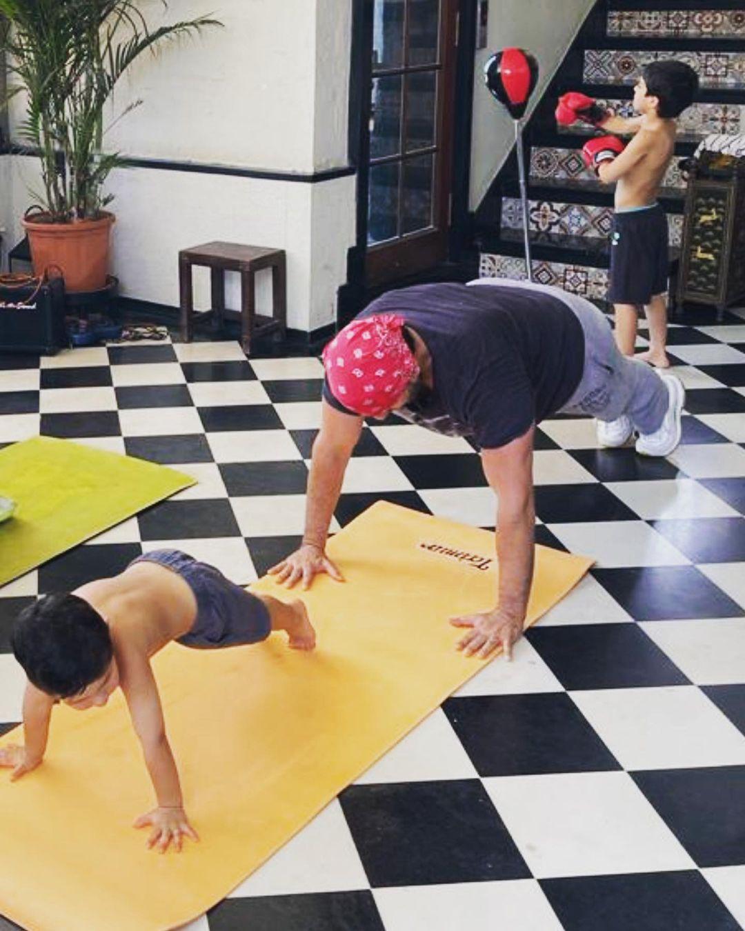 We all know that Kareena Kapoor Khan is a huge yoga enthusiast. But on International Yoga Day, instead of posting her own photo, the actress chose to share photos of her husband Saif Ali Khan and two sons engaging in fitness activities