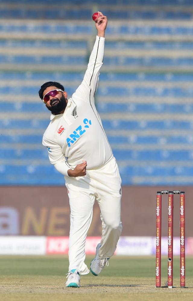 New Zealand’s Ajaz Patel took 10/119 vs India at Mumbai, earning him the best bowling figures of the tournament.