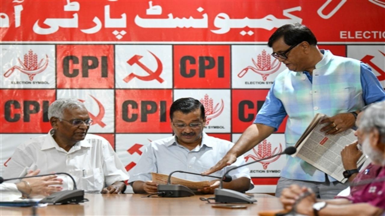 Addressing a joint press conference with Raja, Kejriwal said, 