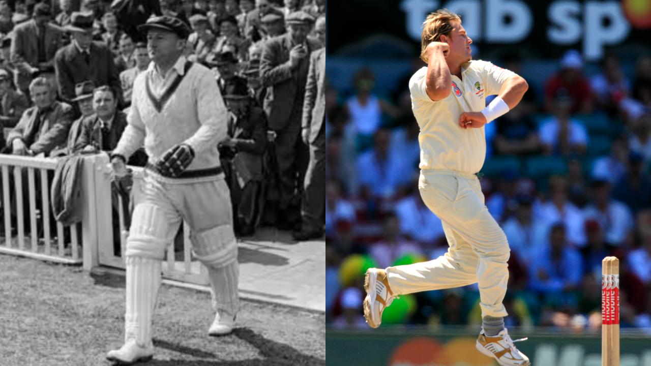 Australian legend Sir Don Bradman holds the record of most runs scored in the history of England vs Australia Test matches whereas Australia’s Shane Warne remains the leading wicket-taker. (Pic: Getty Images/AFP)