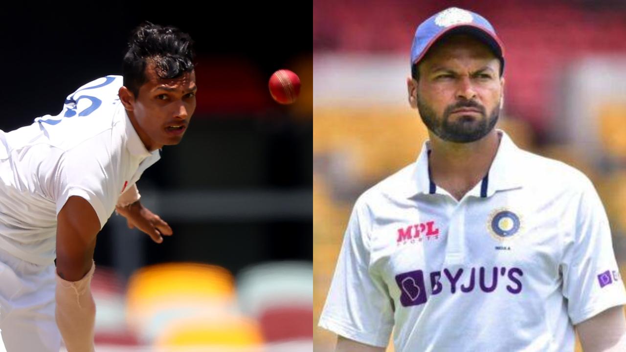 Navdeep Saini made a comeback to the Test team and seamer Mukesh Kumar, who was a stand-by player during WTC final, received his maiden Test call-up. (Pic: AFP/PTI)