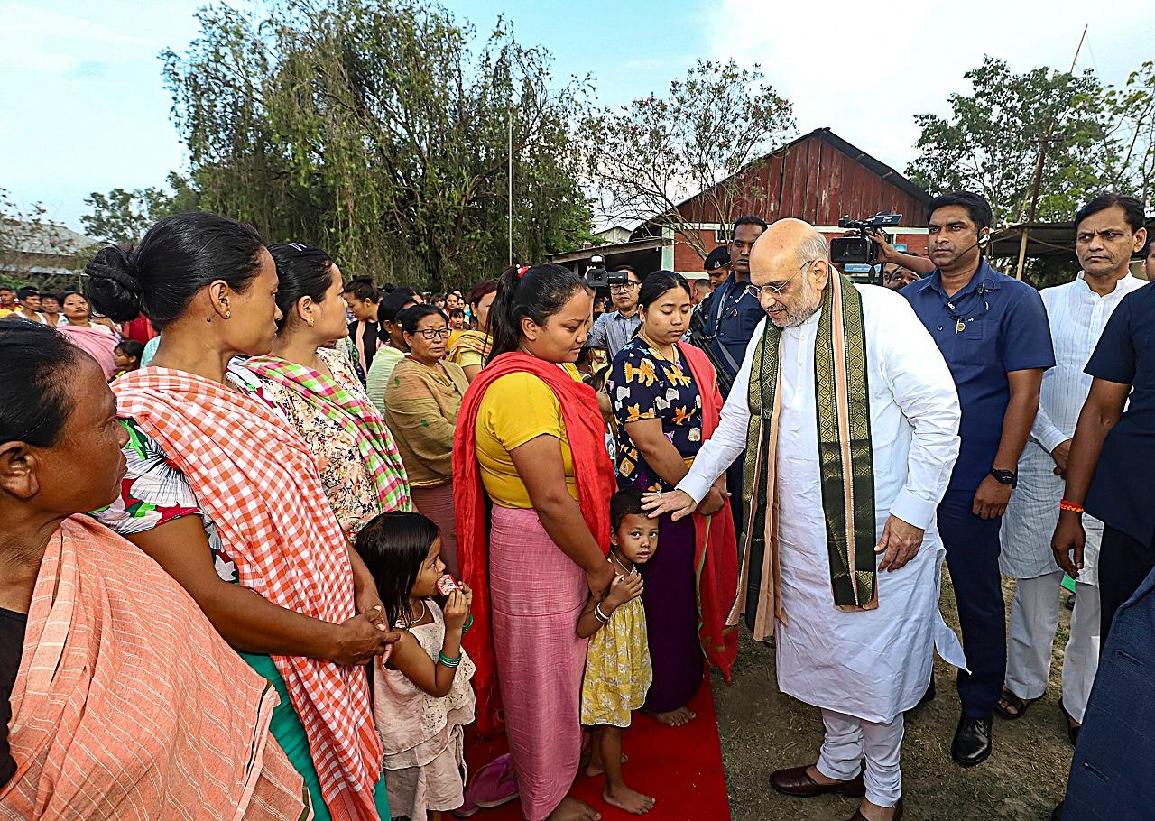 Amit Shah said he had visited relief camps, met both Kuki and Meitei civil groups, and discussed the peace process