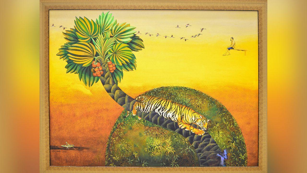 Artist Anup Kumar Chand showcases 'The Kingdom of Tigers' at Gallery G in Bengaluru