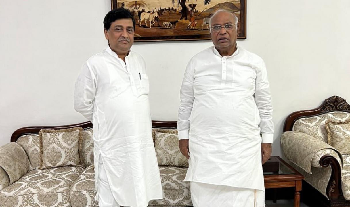 Ashok Chavan meets Kharge, says no discussion on seat sharing for 2024 LS polls