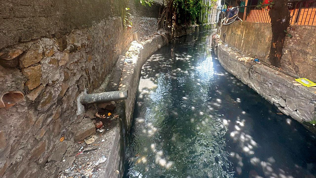 Cleaned nullah at Krishna Nagar in Marol after desilting was carried out on May22, 2023