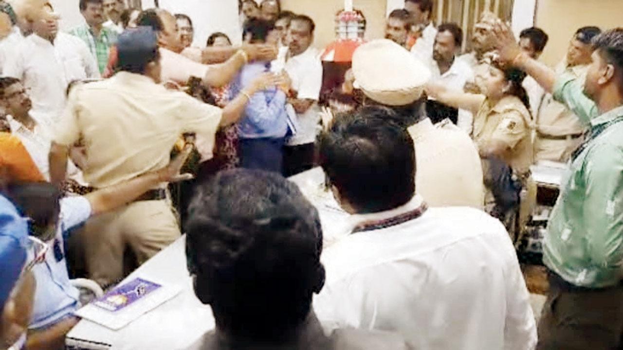Shakha demolition: UBT sainiks thrash BMC sub-engineer