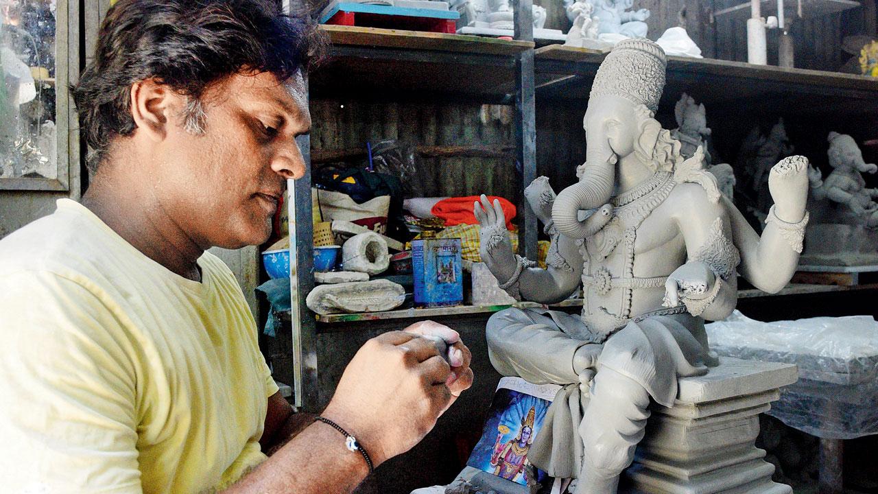 Ketan Vinde, who has been making Ganesha idols for the last 30 years in Mahim, says the clay idols are eco-friendly but are time-consuming because one idol takes at least four to five days. Even if the BMC provides the clay, it will be difficult to produce the idols in a short period of time. The fact that they are expensive, also means that there are not many takers for the idols, so a well-planned out directive would have helped. 