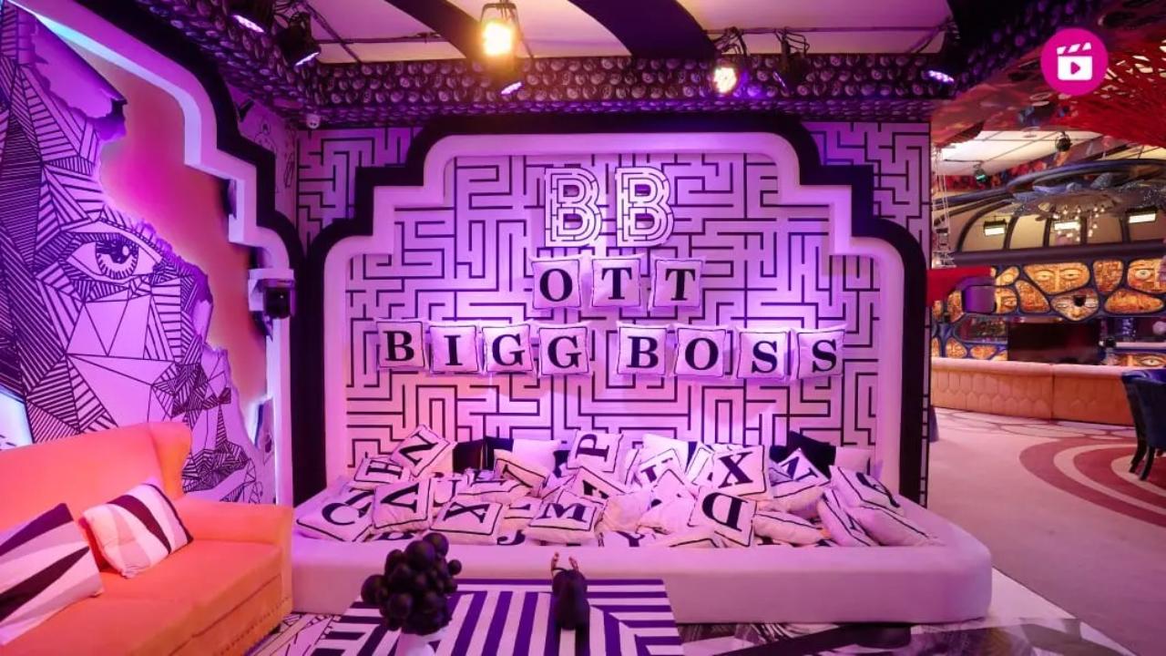 This season of Bigg Boss OTT will feature multiple lounge zones, including a lively black love area where housemates can creatively arrange pillows adorned with letters on the walls, allowing them to form words and express their thoughts