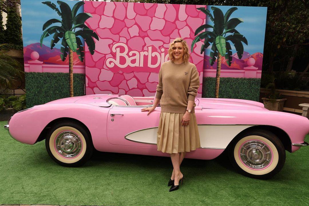 Barbie's cast is complete with the magnetic presence of their fabulous director, Greta Gerwig.