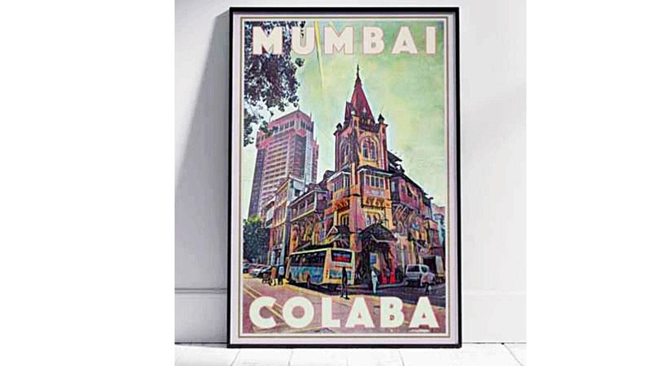 Colaba poster by My Retro Poster