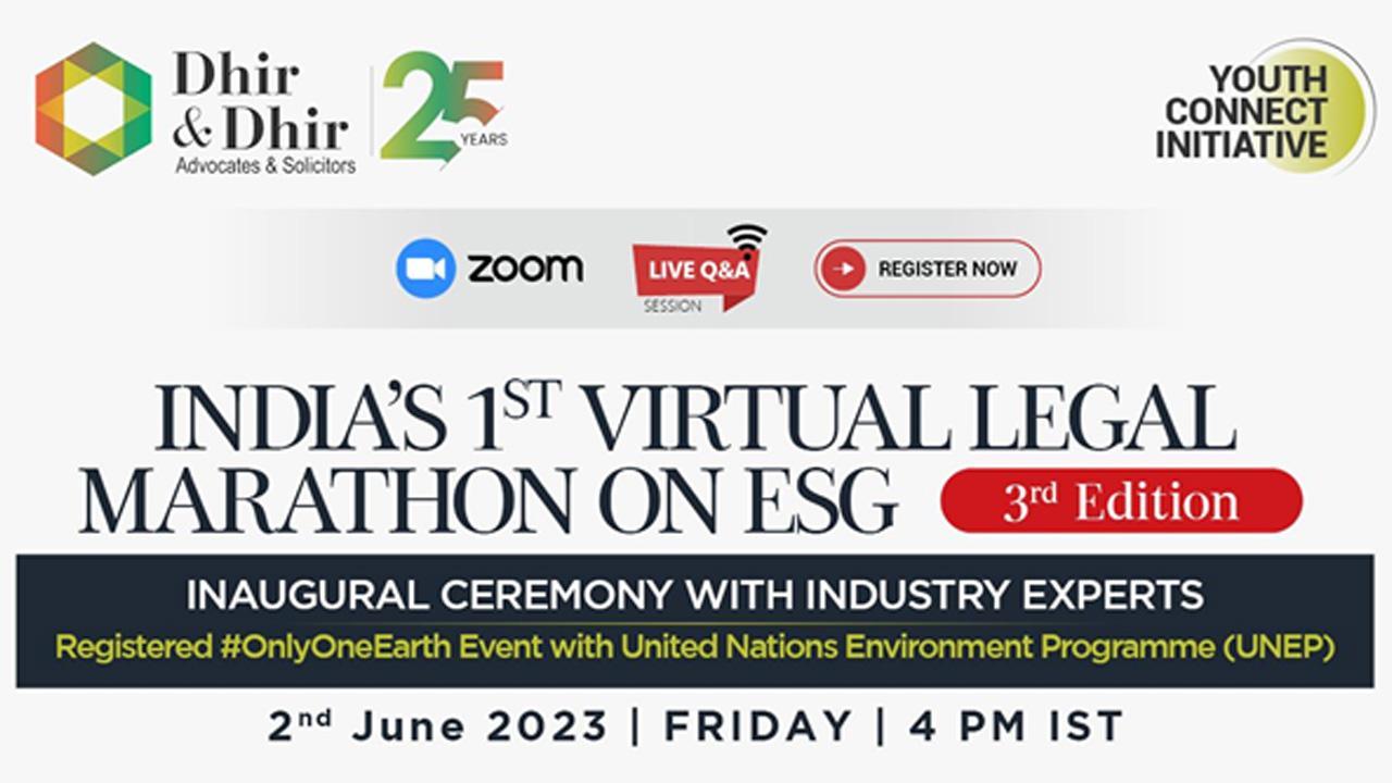 Dhir & Dhir Associates Launches 3rd Edition of Virtual Legal Marathon on ESG