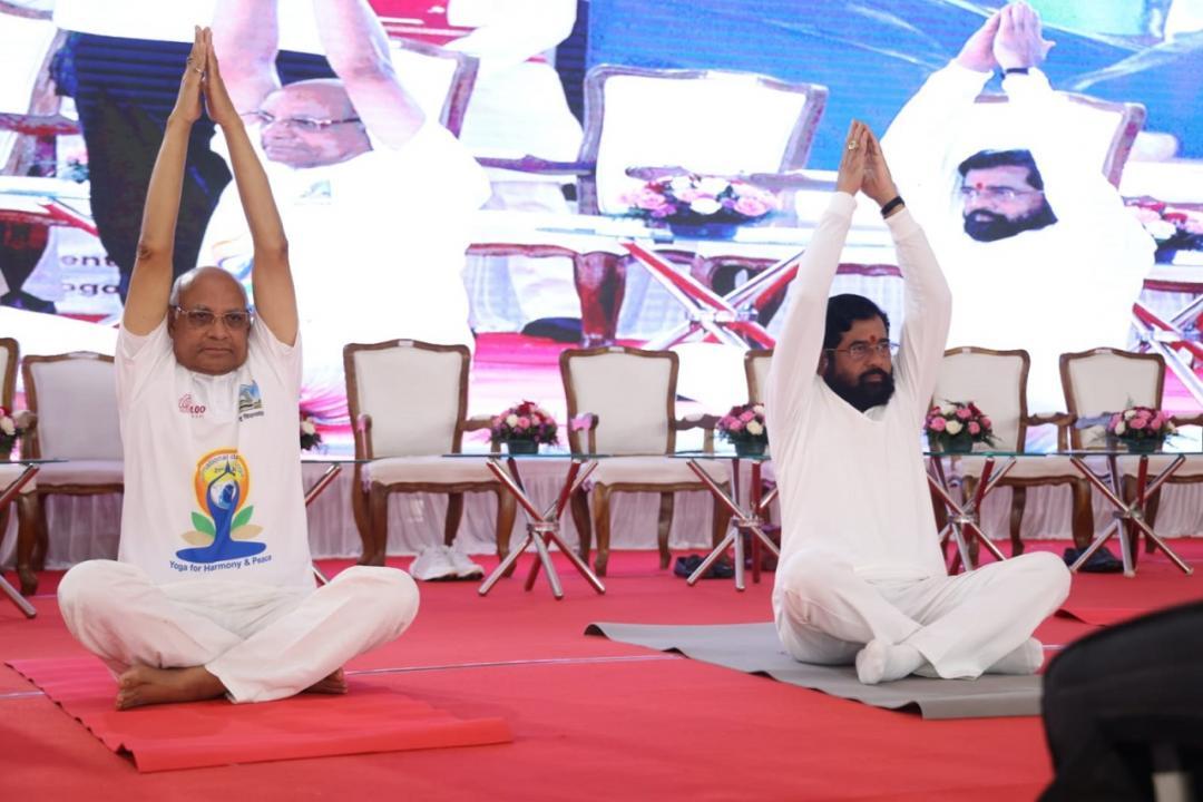 On International Yoga Day, Maha CM Eknath Shinde says yoga needs to be transformed into people's movement
