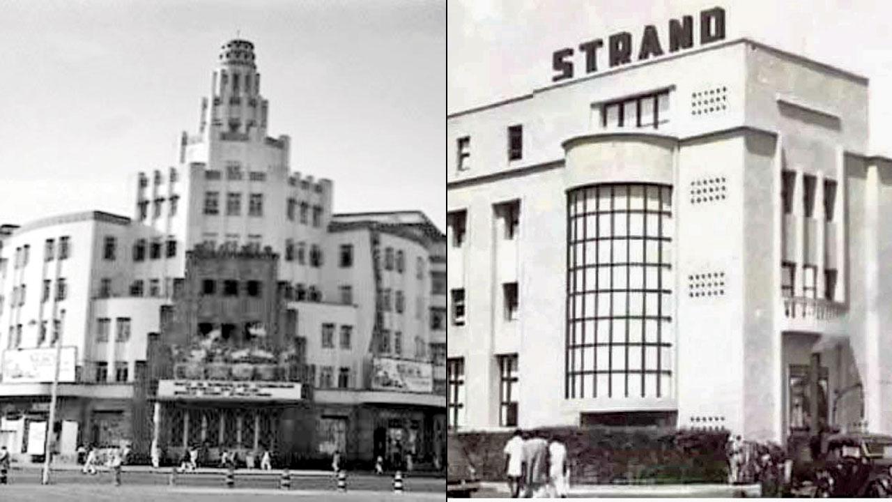 Eros (right) and Strand cinemas of old