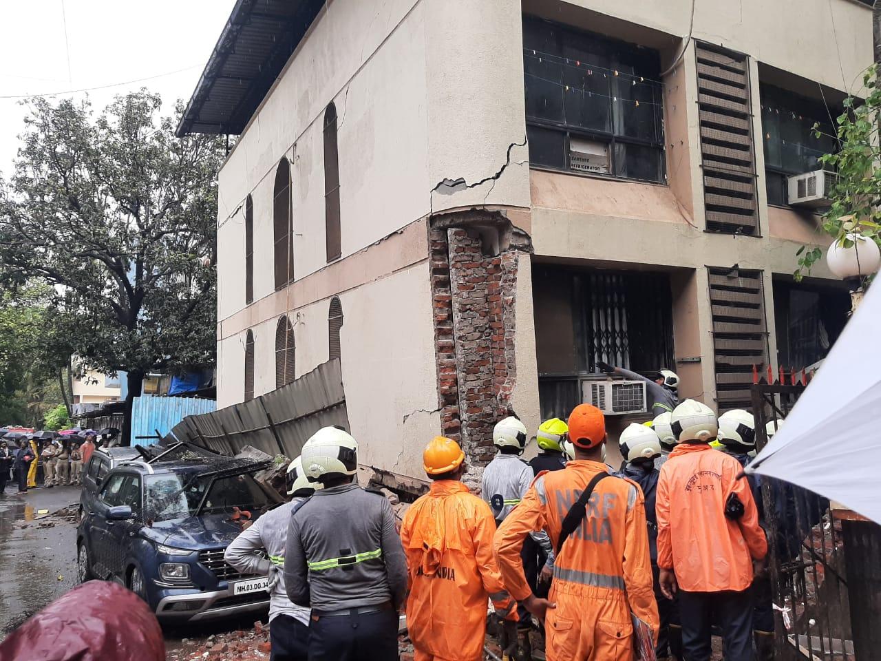 There was so far no report of any casualty, the BMC said, adding some residents were stranded in the building and the rescue operation was underway