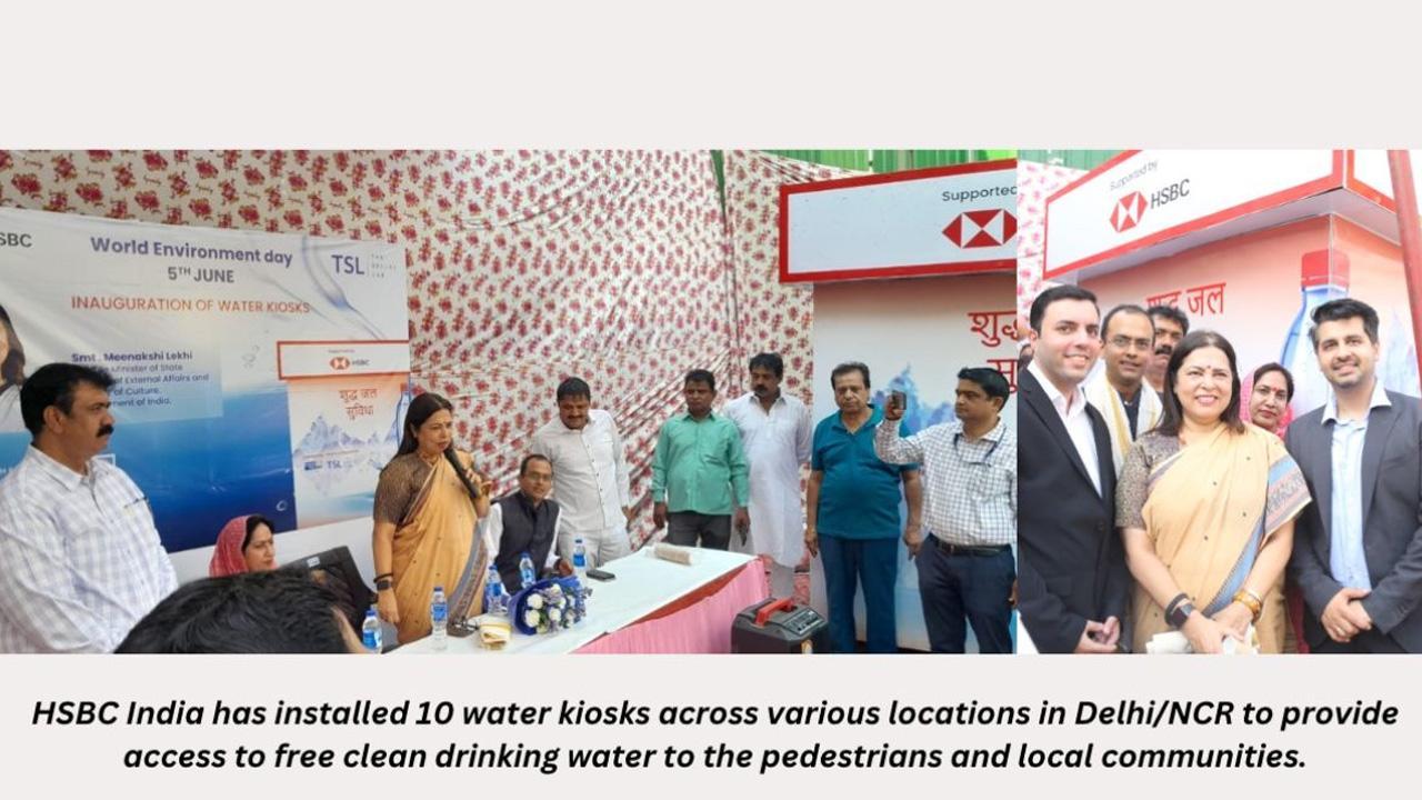 HSBC India Installs Water KIOSKS In Delhi And NCR To Provide Clean Drinking Water During The Summer Months