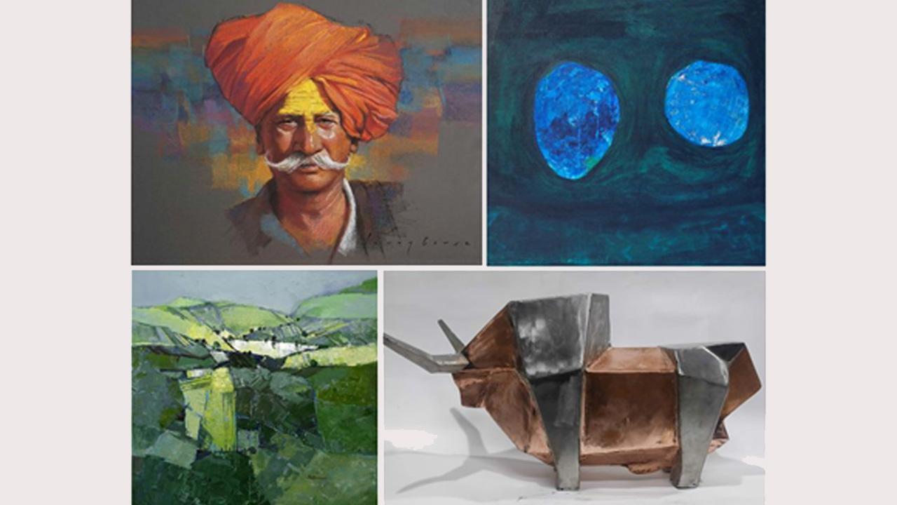 “HUES” An Exhibition of Paintings, Sculptures & Prints by 21 contemporary artists in Jehangir Art Gallery