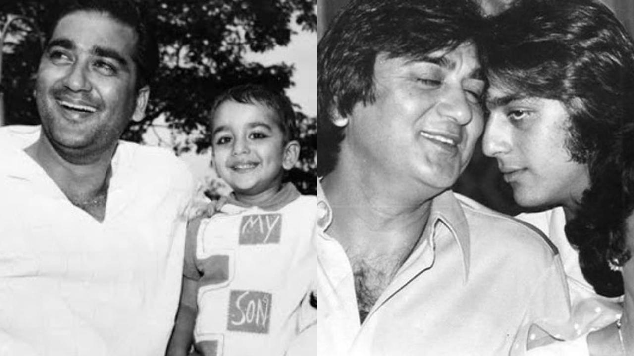 Throwback pictures of Sunil Dutt and Sanjay Dutt