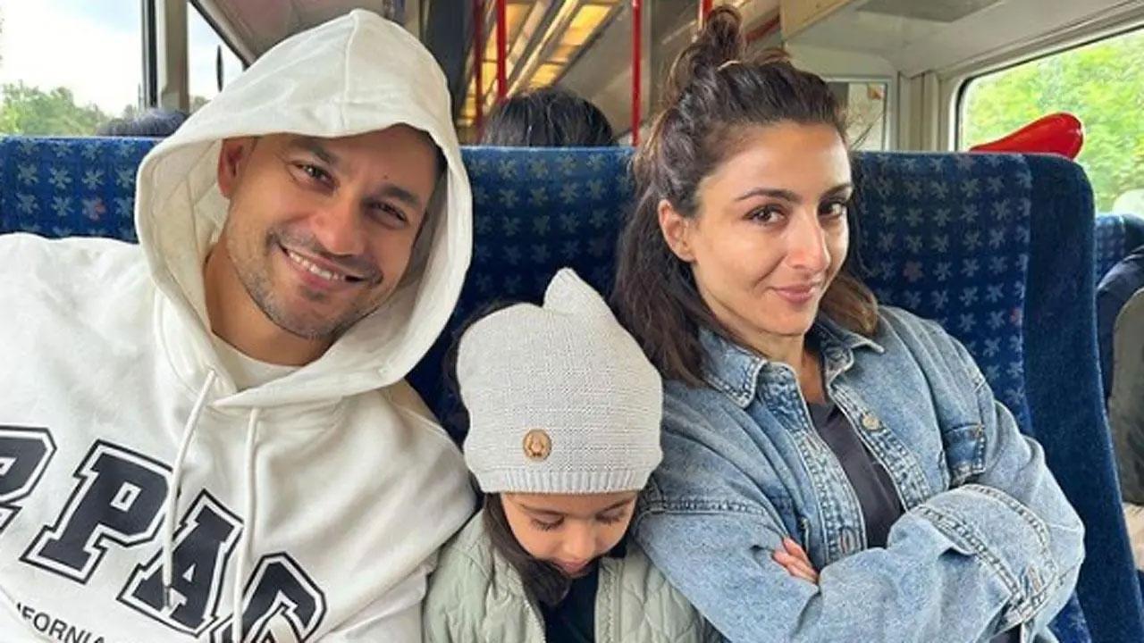 Soha Ali Khan, Kunal Khemmu play tennis, basketball during holiday in Los Angeles