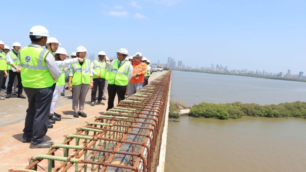 Japan's Ambassador inspects Mumbai Trans Harbour Link project