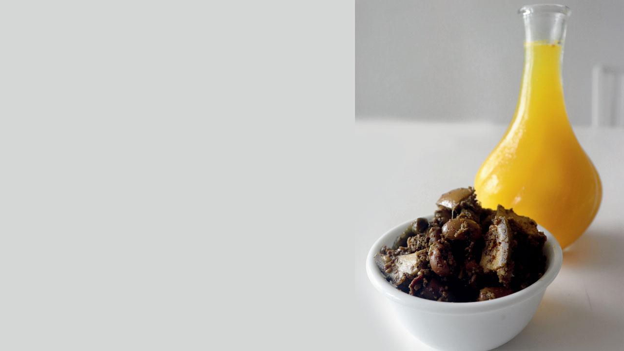 Mango pickle and brine. Pics/Anurag Ahire