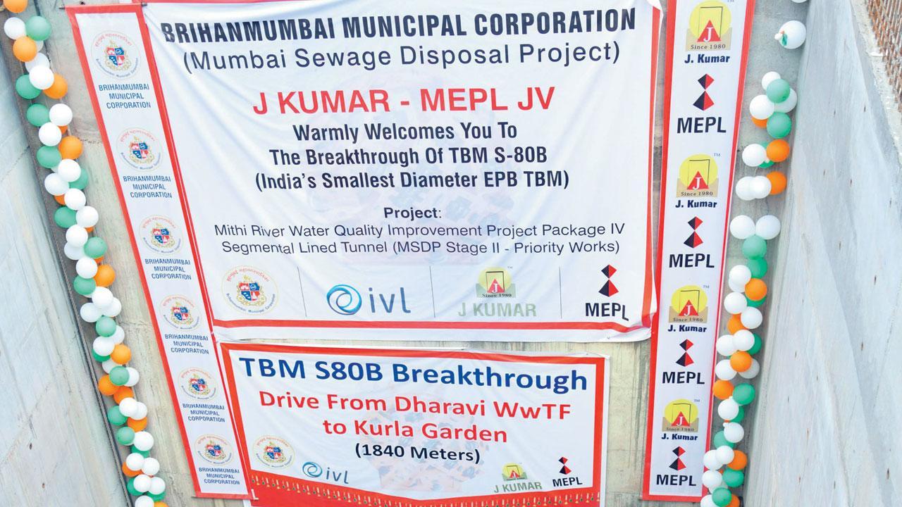 Mumbai: First sewage tunnel to treat Mithi water completed
